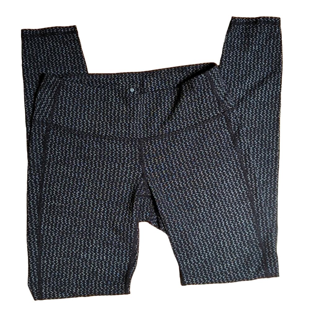 Athleta Heartbeat Chaturanga Zig Zag 7/8th Yoga Leggings